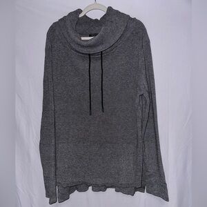Gray Women's Cowl Neck Sweater
